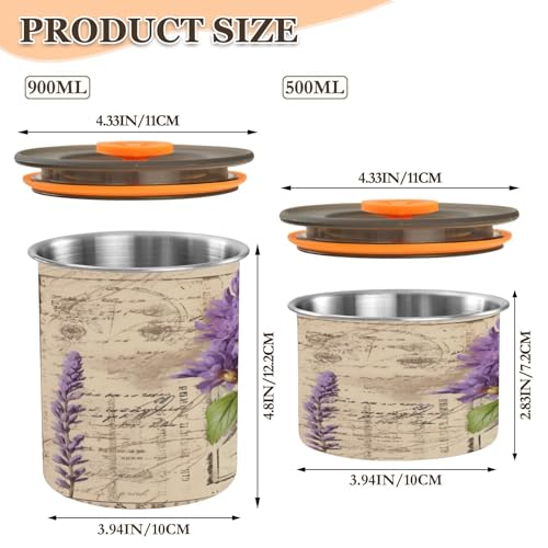 Envase hermético para café de acero inoxidable Blueangle 900ml miniatura 2