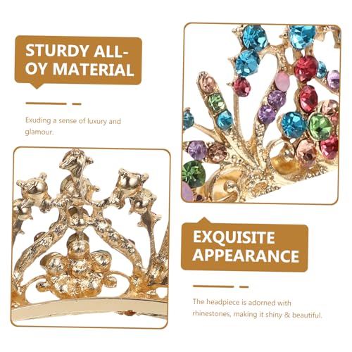 Couronne de mariée multicolore VICASKY lot de 4 diadèmes brillants pour cheveux