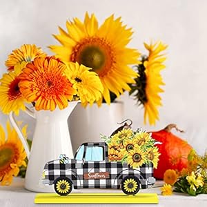   Blulu-4-Pcs-Hello-Spring-Table-Decorations-Spring-Easter-Table-Centerpieces-Hello-Sunshine-Wooden-Signs-Decorations-for-Home-Wooden-Party-Ornament-Farmhouse-Easter-RusticVibrant-Style
