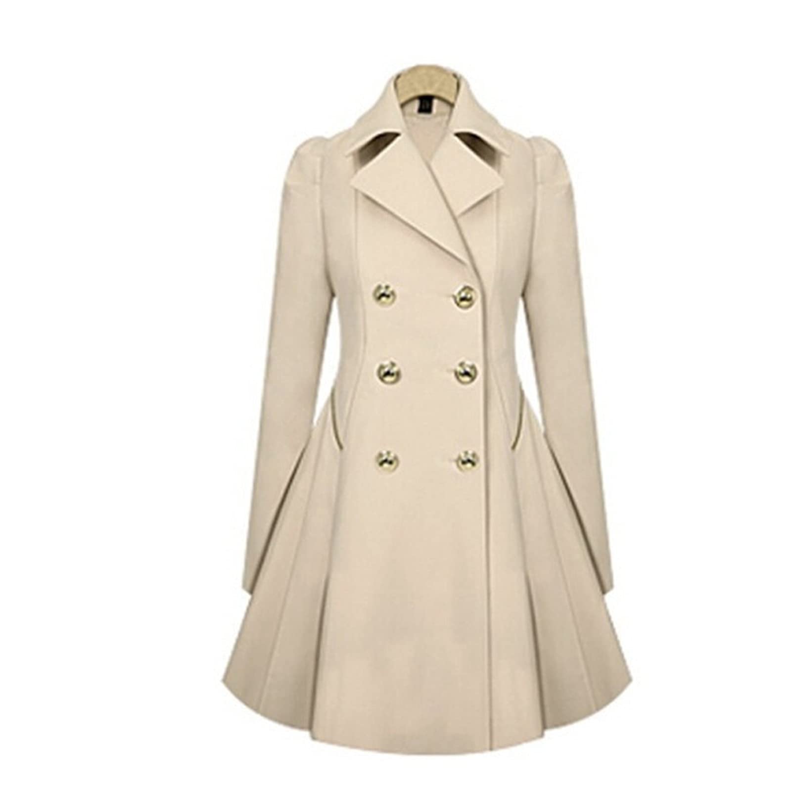 Vêtements de rue pour femmes ronds avec ce trench long fluide