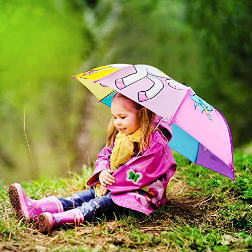 Eaone Kids Umbrella, Windproof Auto Open Stick Umbrellas For Rain Toddler Girls Boys Gifts #TOP6