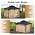 COSIEST 10x12FT Cedar Wood Gazebo, Outdoor Hardtop Gazebo with 2-Tier Galvanized Steel Roof, Netting & Curtains, Wooden Gazebo Pavilion for Patio Backyard Deck Lawn