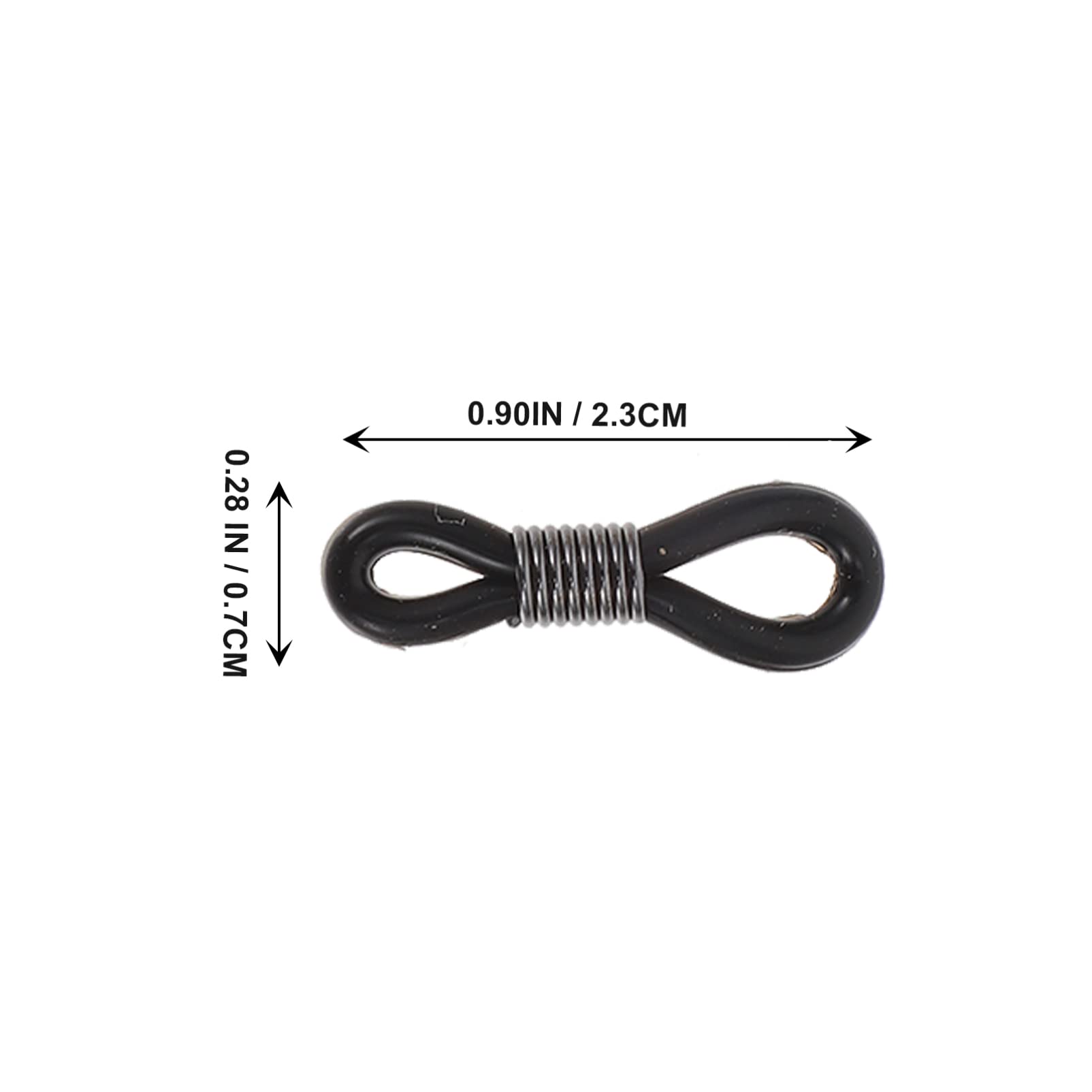 EXCEART Porte-chaînes pour Lunettes en Silicone et Métal, 20 Pièces