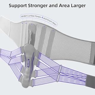 FREETOO Back Brace for Lower Back Pain Women with Bionic Support System, Adjustable Knitted Lumbar Support Belt, Breathable Mesh Design with Lumbar Pad,for Herniated Disc,Sciatica,Scoliosis