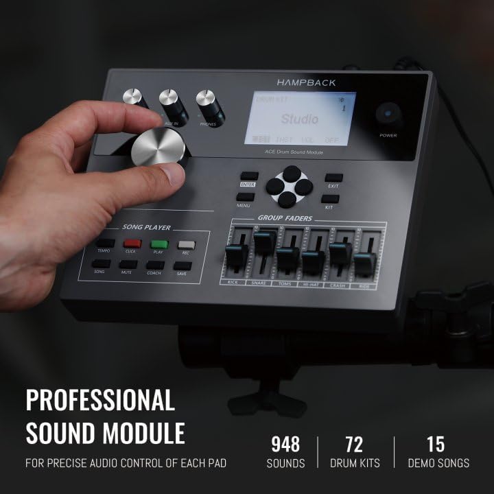 Close-up of HAMPBACK ACE-510 professional sound module