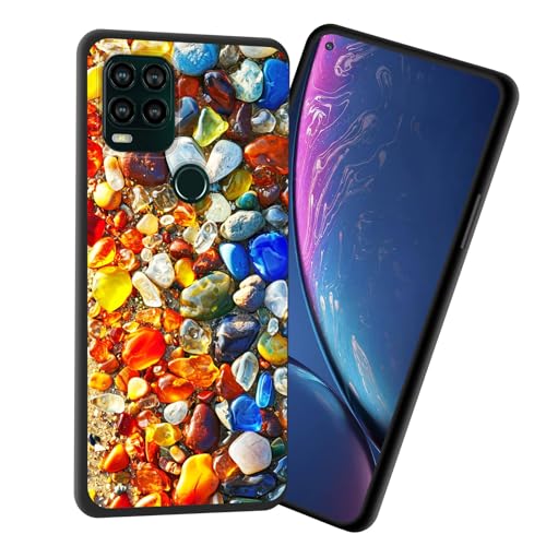 JHYYTUJTYP for Moto G Stylus 5G 2021 Case,Premium Soft Silicone Slim Rubber Full Body Drop Protection Shockproof Cover Phone Case for Motorola Moto G Stylus 5G 2021,Colorful Pebble