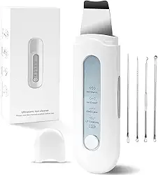 Raspador de Pele Ultrassonico, Raspador de Pele Ultra-Sônico com Agulha de Acne, Spatula Espátula Ultrassônica Facial Profesional