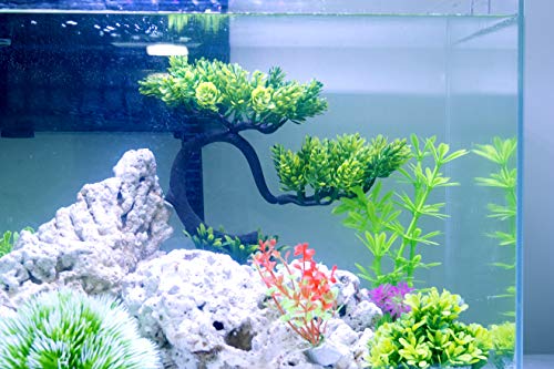 Hitop Aquarium Pets Plastic Plants For Fish Tank Decorations, Artificial Pine Tree Aquarium Décorfor Fish Or Reptile #TOP5