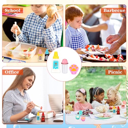 50 piezas de accesorios para caja Bento para niños que incluyen selecciones de alimentos mini bloque de construcción - Imagen 29 de 31