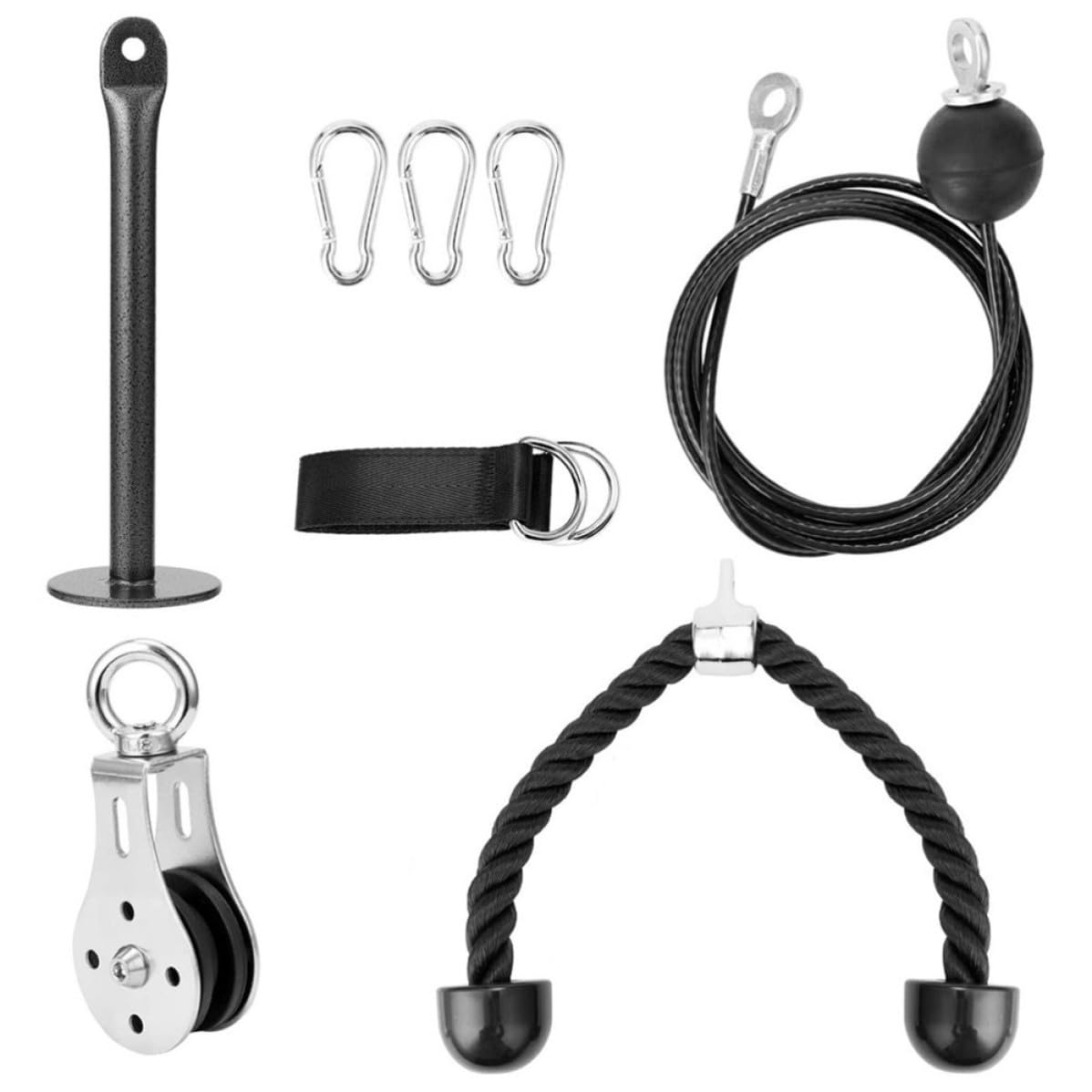 Kit de Poleas para Brazos, Extensión de Tríceps para Gimnasio en Casa