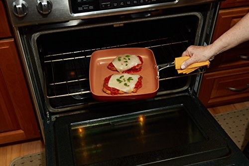 BulbHead Inch Dance, 9.5 Inch, Red Copper 9.5 in. Square Pan