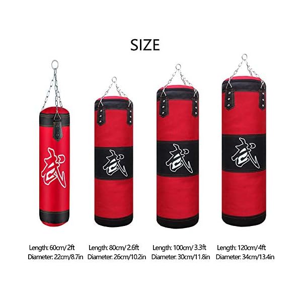 Sfeexun-Punching-Bag-for-Man-Women-Kids-IndoorGarden-Boxing-Bag-Unfilled-Heavy-Bag-Set-with-Punching-Gloves-Chain-Ceiling-Hook-for-MMA-Kickboxing-Muay-Thai-Karate-Taekwondo SFEEXUN Punching Bag for Man Women Kids, Indoor/Garden Boxing Bag Unfilled Heavy Bag Set with Punching Gloves, Chain, Ceiling Hook for MMA, Kickboxing, Muay Thai, Karate, Taekwondo