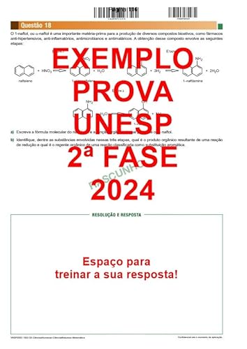 Unesp 2º Fase 300 questões Provas 2016 a 2022 + Gabarito COMENTADO de TODAS as questões