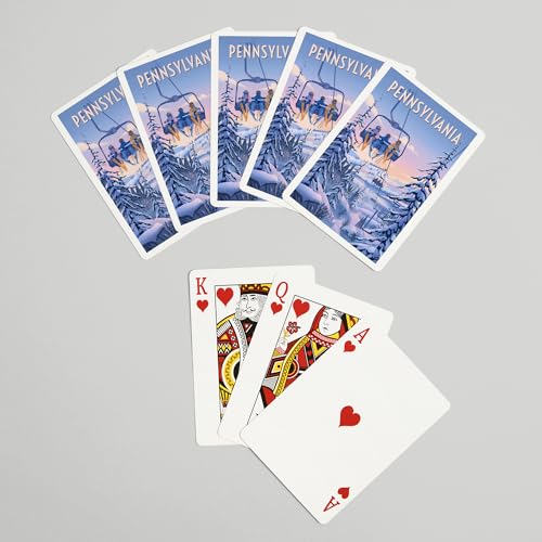 Lantern Press Naipes de Poker, 52 cartas, tamaño póker miniatura 7