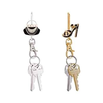 小物 The Row key charm THE ROW Zipped Key Chain Wallet in Shiny Box Calfskin