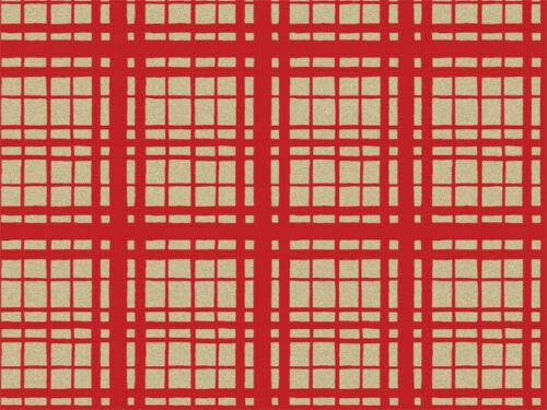 10ct.Red & Kraft Brown Plaid Checkered Tissue Paper Gift Bags Wrapping 15