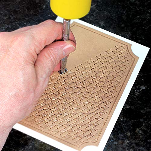 Real Leather Crafts Natural Veg-Tan Tooling Leather, 8.5"X11" #TOP2