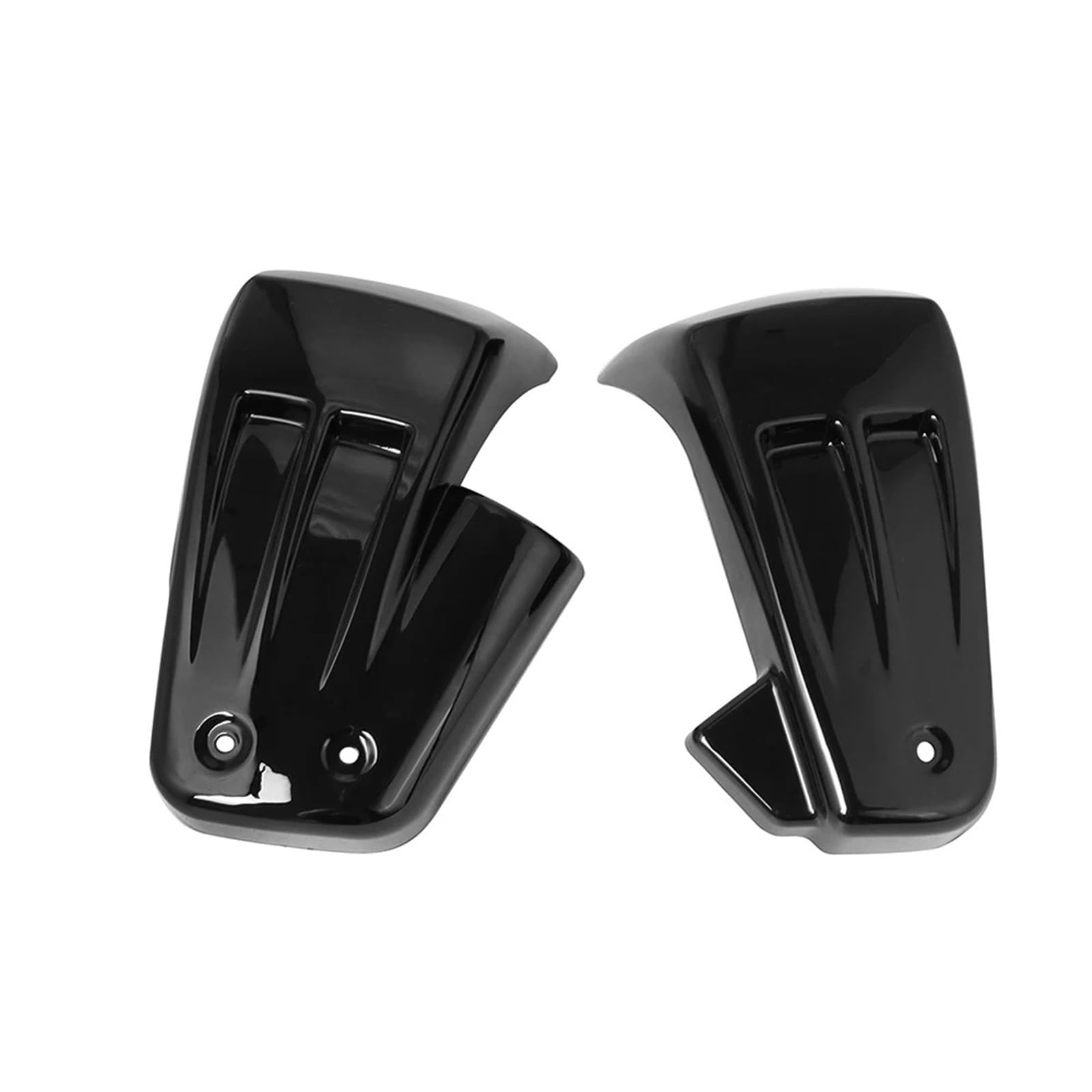 otorcycle Battery Side Fairing Cover Panel Protect Osłona owiewki akumulatora lewa i prawa motocykla pasuje do Harley M8 Softail FXFB FXFBS FAT BOB Sport Glide 2018-2022(Black)