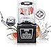 Wantjoin Super silenzioso Frullatore professionale per uso domestico e commerciale, 1800 W, barattolo senza BPA, 4 programmi per purea, additivi per gelato, frullati di hummus, salsa e frullati (nero)