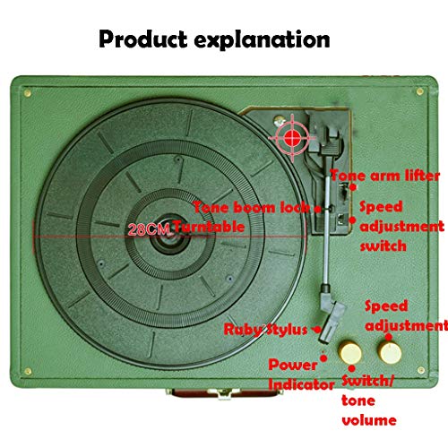 Gramophone Rétro, Vintage Valise Portable À 3 Vitesses avec Haut-parleurs Intégrés, Tourne Disque Plafonniers Stéréo… - Les Beatles, Paul McCartney, John Lennon, RIngo Starr, George Harrison Gramophone Rétro, Vintage Valise Portable À 3 Vitesses avec Haut-parleurs Intégrés, Tourne Disque Plafonniers Stéréo… – Image 5