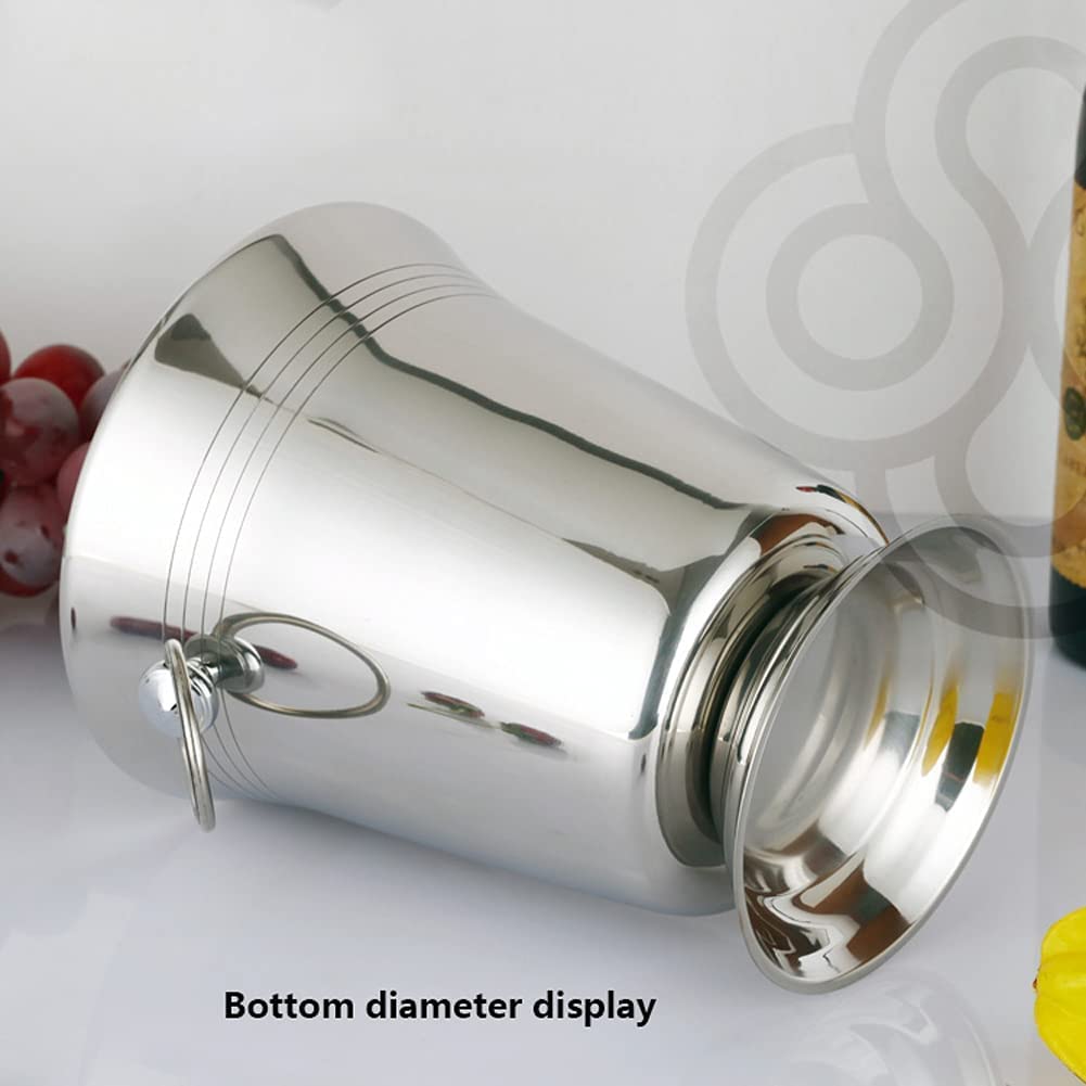 Cubitera Champanera Cubo De Hielo De Acero Inoxidable Engrosado Cubo De Hielo Barril De Vino UVA Cubo Frío para Clubes De Bar Cubiteras para Botellas