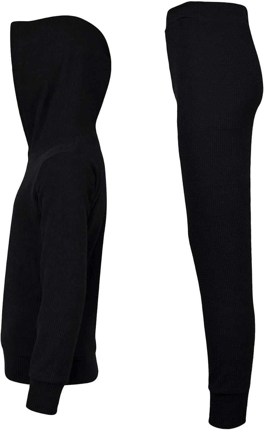A2Z 4 Kids Girls Ribbed Hooded Top & Bottom Tracksuit Lounge wear Trendy Long Sleeves Top & Ribbed Legging Jogging Suit 7-13