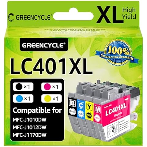greencycle LC401XL Ink Cartridge 4 Pack Cover