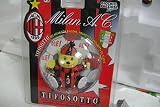  GIOCHI PREZIOSI - TIFOSOTTO ACM MILAN - ORSETTO MILAN PORTACHIAVI ROSSONERO - 8cm