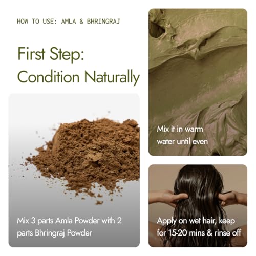 Image of Kapiva Organic Amla, Reetha, Bhringraj & Shikakai Powder | Prevents Dandruff | High Vitamin C | Conditions Hair | Natural Shampoo & Conditioner