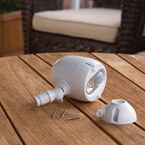 MR BEAMS ミスタービームス NETBRIGHT ネットブライト LED 人感センサー ライト増設用単品 ホワイト 無線連動タイプで最大50個まで連結可能 MBN340 DIY・工具・ガーデン