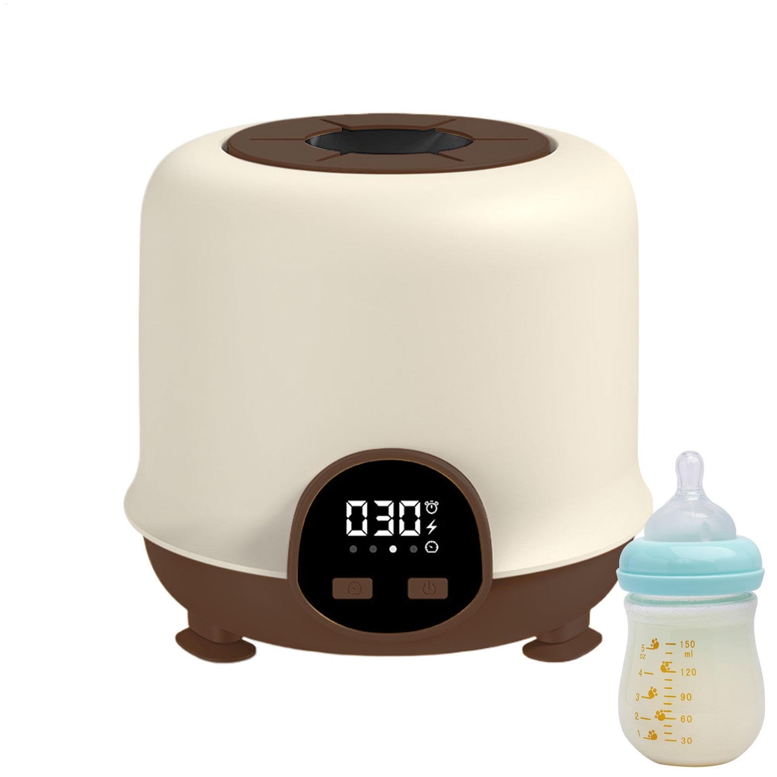Electric Baby Milk Shaker, Automatic Bottle Mixer, Low Noise 360° Bidirectional Stirring, LED Display, (6.02x5.71x5.71 inches), Ideal for Formula Mixing, Anti-Bloating