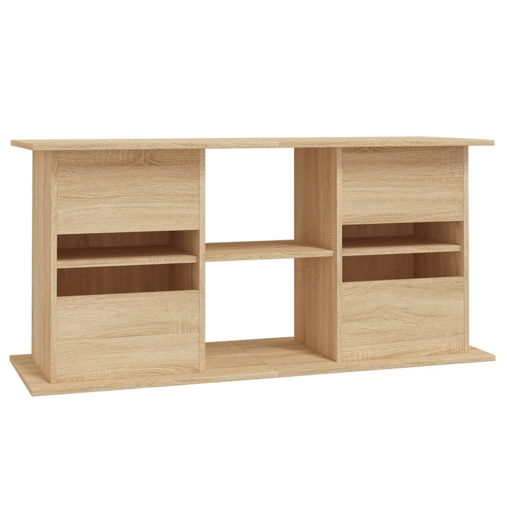 Toshilian Meuble pour Aquarium Support chêne sonoma 121x41x58 cm bois d'ingénierie