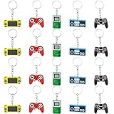 Quantité suffisante : 20 porte-clés manette de jeu en 5 couleurs : rouge, noir, vert, bleu et jaune (4 de chaque) ; idéal pour un usage personnel et à offrir à vos amis, notamment aux passionnés de jeux vidéo. Un cadeau parfait !