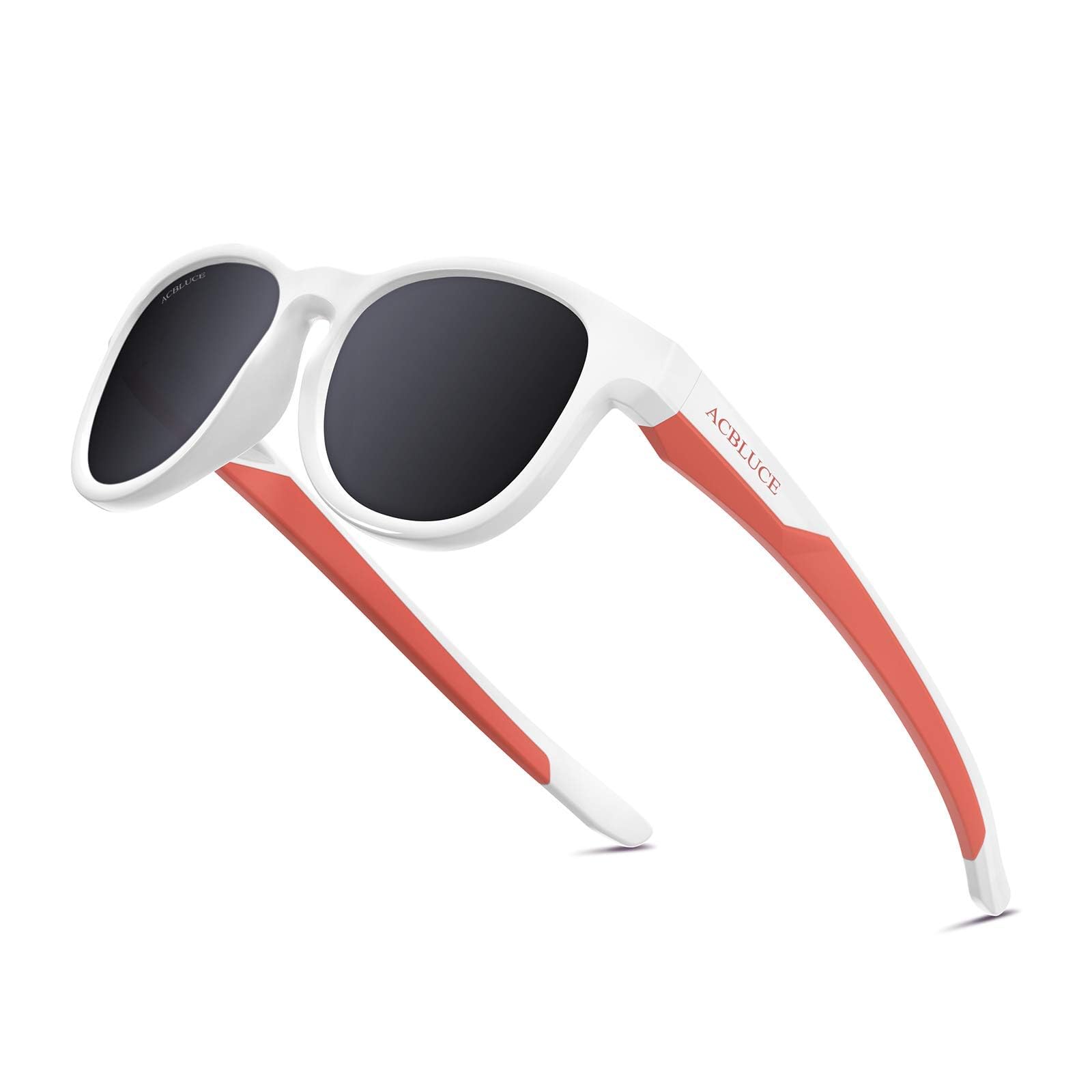 Gafas de sol deportivas polarizadas TPEE con marco flexible y correa ajustable para niños y niñas de 5 a 13 años