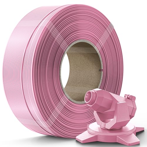 Image of Creality PETG Filament Refill 1.75mm 3D Printer Filament, 1kg (2.2lb) Refilament for Bambu Lab Reusable Spool, Dimensional Accuracy ±0.03mm, Pink