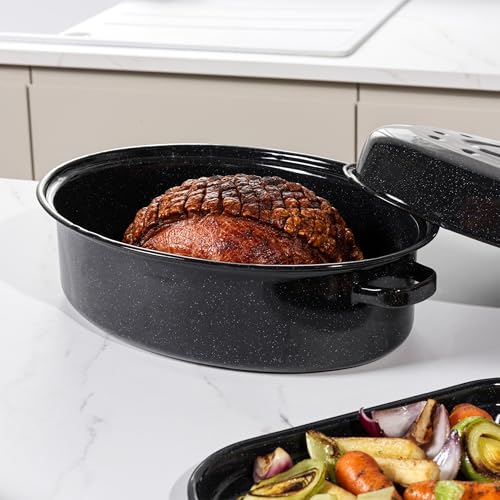 Salter 36cm Self-Basting Roaster with Lid - PFAS-Free, Easy Clean - Image 4