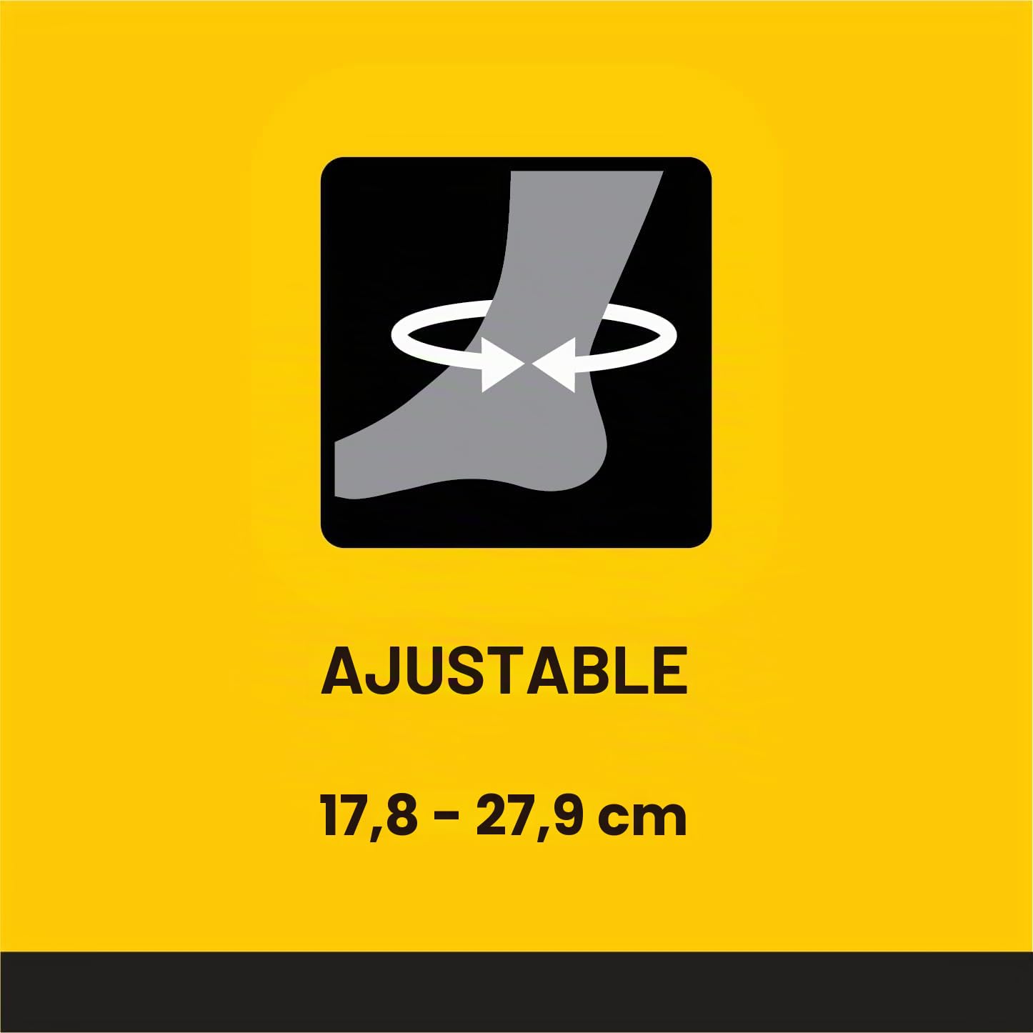 FUTURO Tobillera ajustable 09037, ajustable (17,8-27,9 cm)