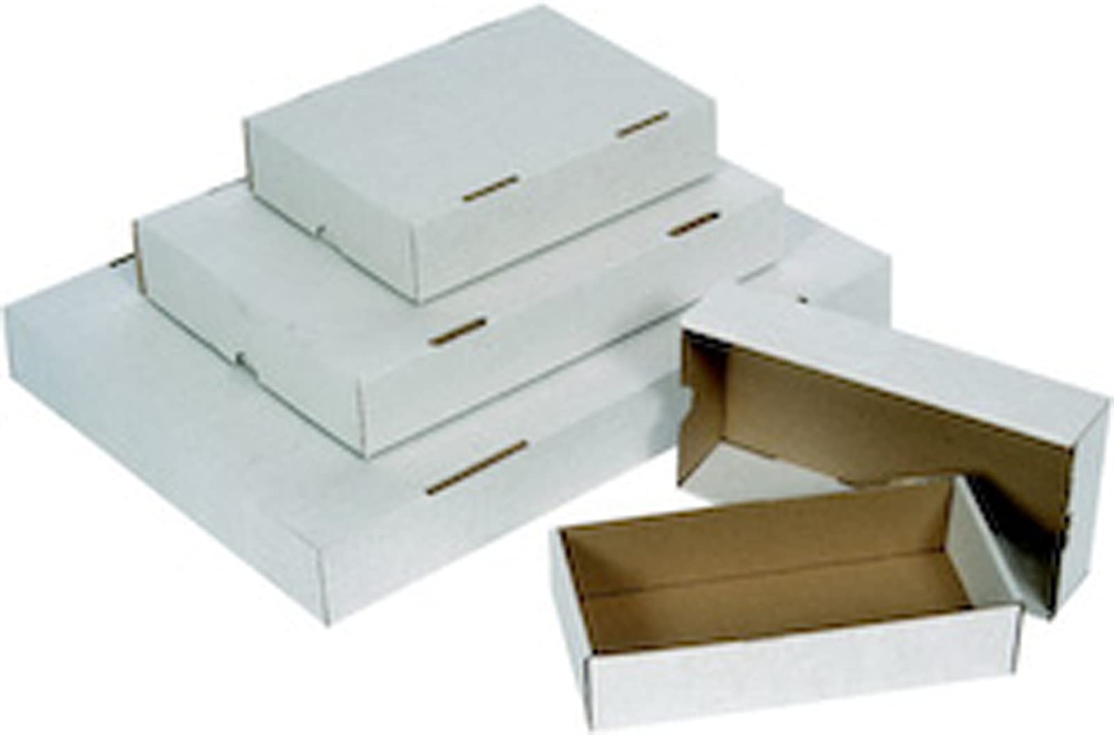 25 SCATOLE TELESCOPICHE 30,5x21,5cm BIANCHE ALTEZZA REGOL. da 15 a 27 FORMATO A4