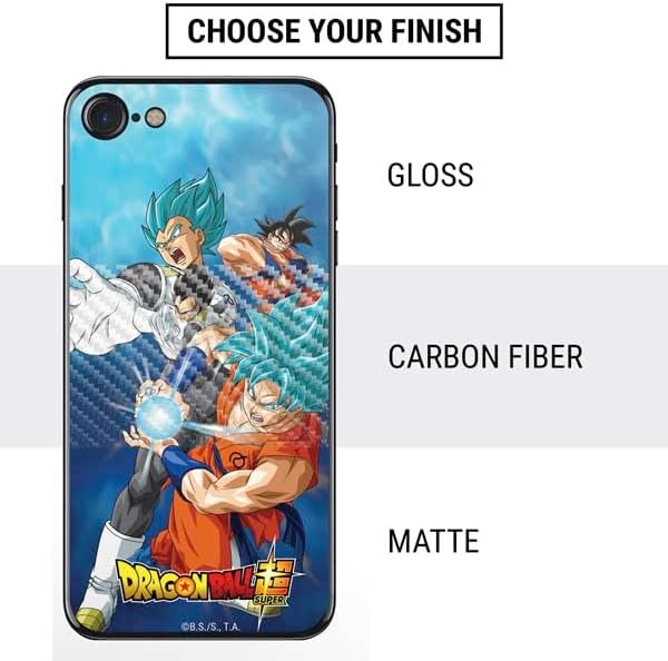 Miniatura 4 de Skinit Calcomanía para teléfono compatible con iPhone SE, diseño oficial de Dragon Ball Super Goku Vegeta Super Ball