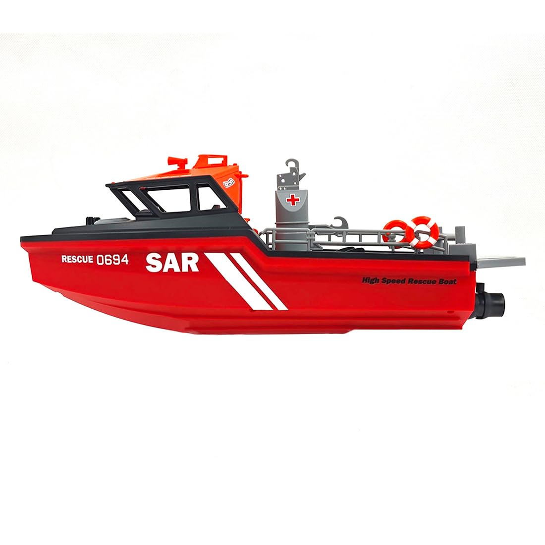 Model łodzi ratowniczej w skali 1/32, 2,4 G, 8 km/h, szybki statek RC, prezent dla entuzjasty statków modelowych (wersja RTR)