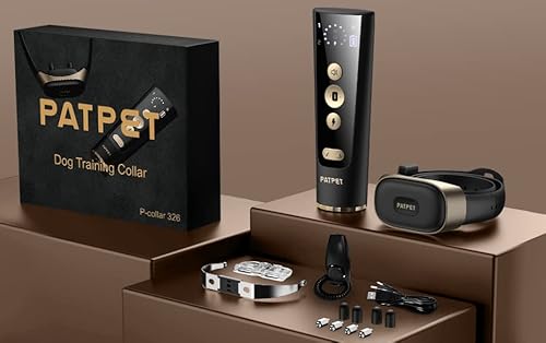 Patpet Dog Training Collar - 2000Ft Shock Collar For Large Dogs With Remote Include Rechargeable & Ip67 Waterproof E Collar, Beep Vibration Shock Collar For Large Medium Dogs(15-140 Lbs) #TOP6