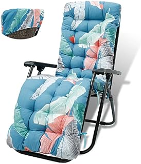 Sun Lounger Cushions, Replacement Sunbed Cushions Garden Furniture Replacement Cushion Covers Garden Patio Reclining Relaxer Thick Cushion for Travel Holiday Garden Indoor Outdoor (1PCS)