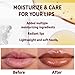 Light Brown Honey Tinted Lip Stain Lip Balm Lip Gloss Lipstick, Sheer Hydrating Lip Stains Tint, Moisturizing Lip Color for All Skin Tones, Nourishing Lip Balm with a Hint of Natural Black Cherry