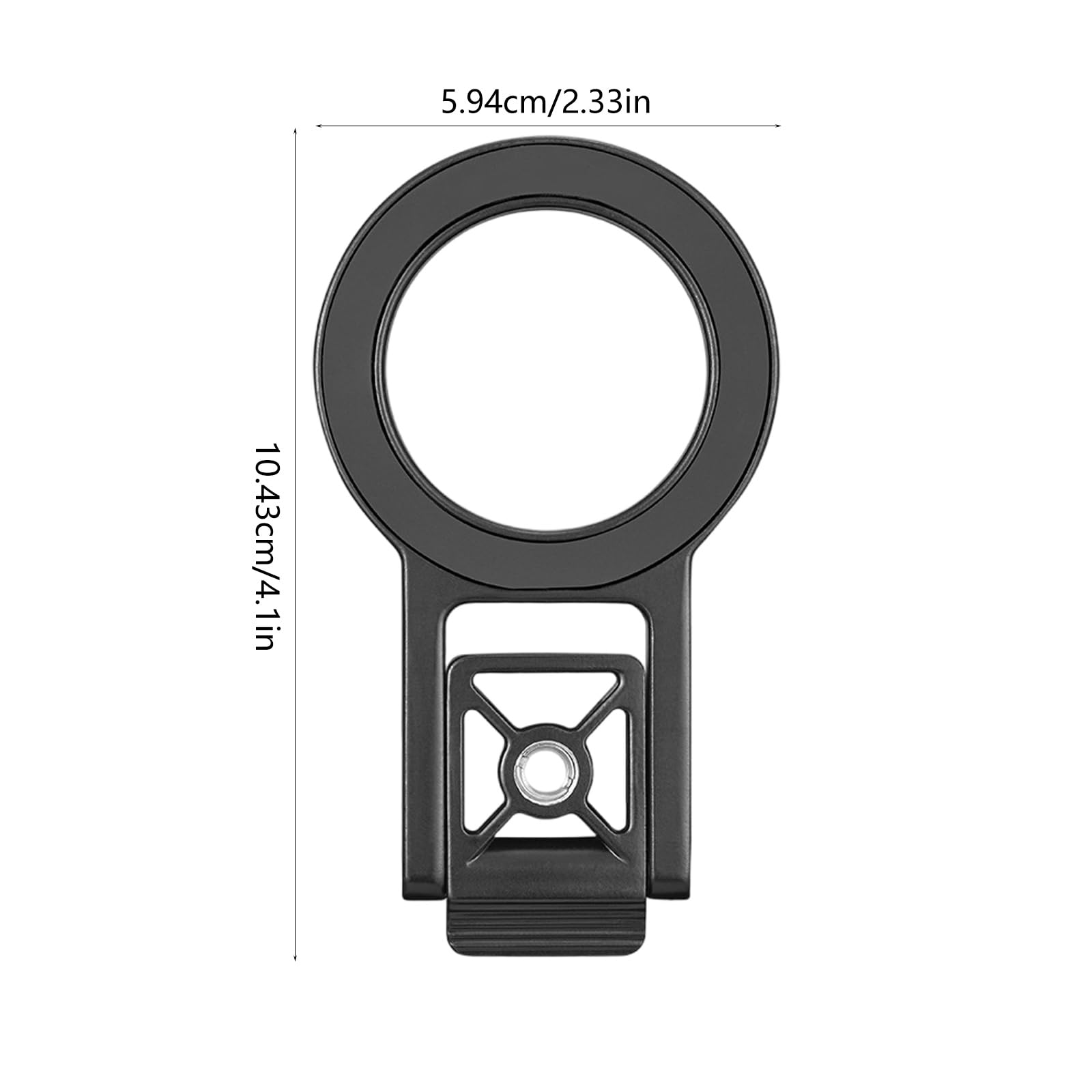 Soporte plegable para teléfonos para configuraciones sencillas con adaptador de zapata fría para fotógrafos que buscan flexibilidad, comodidad, soporte plegable para teléfono