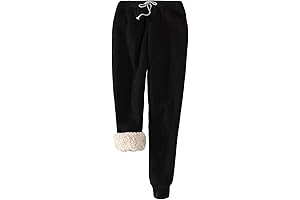Womens Sherpa Lined Sweatpants: Cozy Comfort for Winter