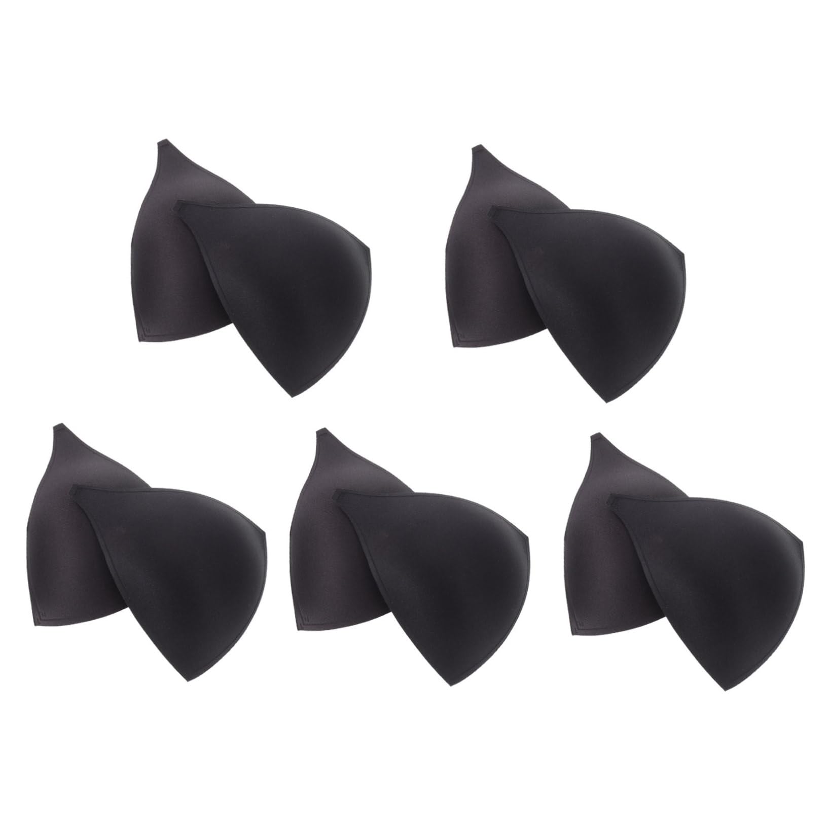 FOMIYES Almohadillas Para Copas Insertos Para Sujetadores Copas Para Mujer Relleno Para Sujetadores Almohadillas De Esponja Negras