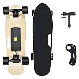 Electric Skateboard with Wireless Remote Control, Electric Longboard for Adults 7 Layers Maple Electric Skateboards, 20 MPH Top Speed, 10 Miles Range