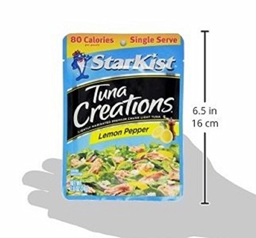 Starkist Tuna Creations, Zesty Lemon Pepper, Single Serve 2.6-Ounce Pouch (Pack of 4)