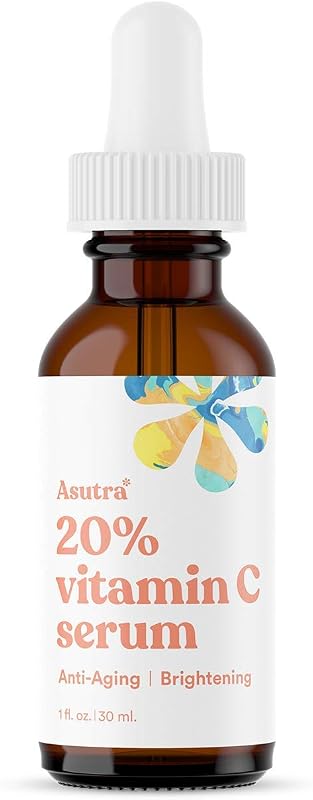 Sérum de Vitamina C 20% ASUTRA com ácido ferúlico, 30 mL