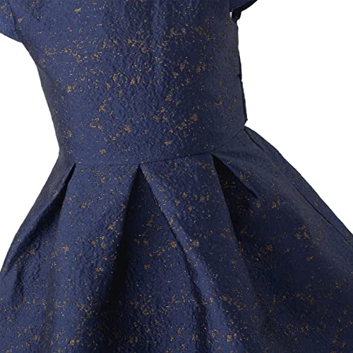 Topophilia Girls A-Line Wedding Party Dresses-Kids Princess Dress With White Faux Fur Jacket For Christmas,Birthday,Holiday,Special Occasion 8Y #TOP3